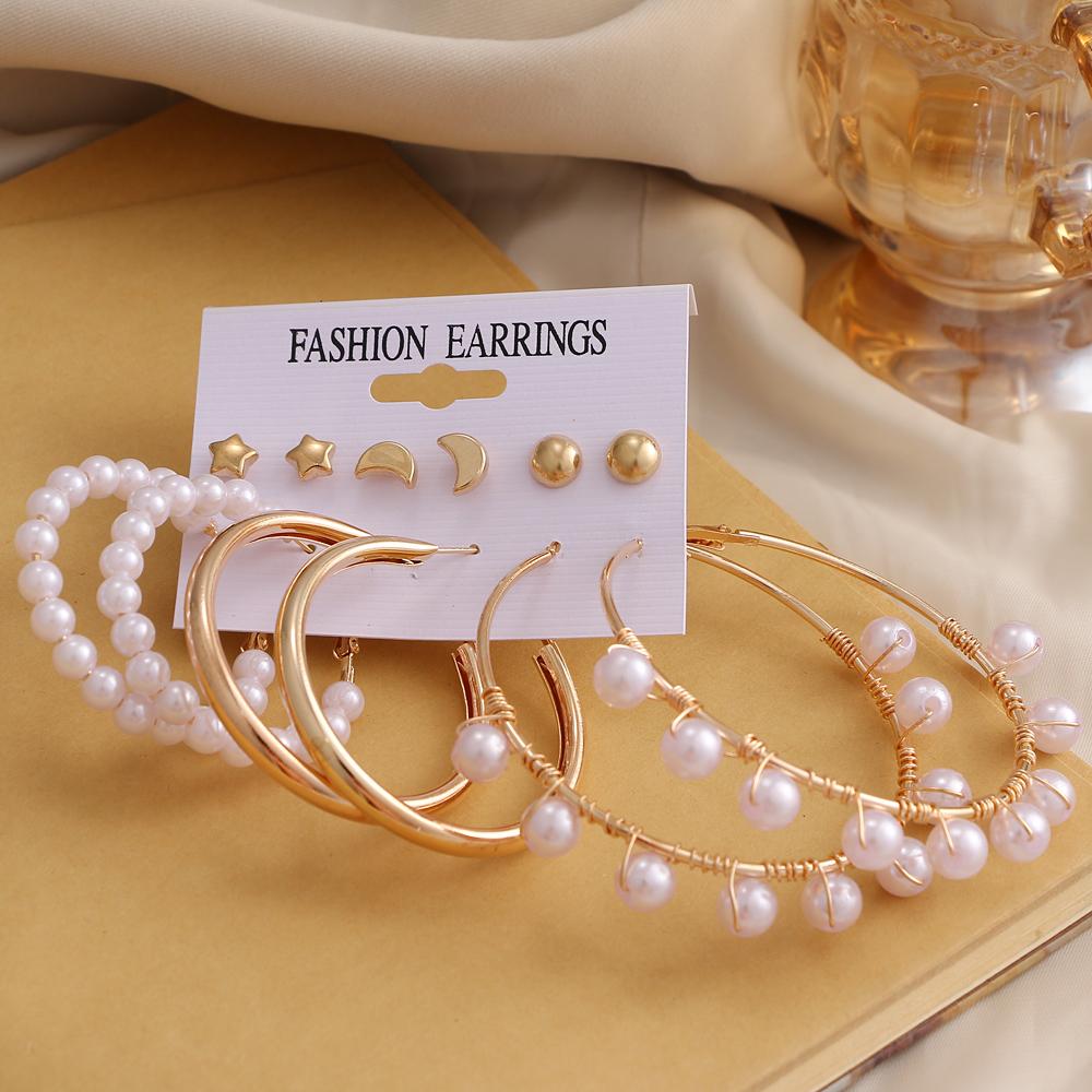 Набор серег в стиле ретро с темпераментом, геометрические серьги, нежные модные простые серьги