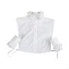 Y88A Princess Fake Collar with False Sleeves Layered Ruffled Half Shirt Wrist Cuffs