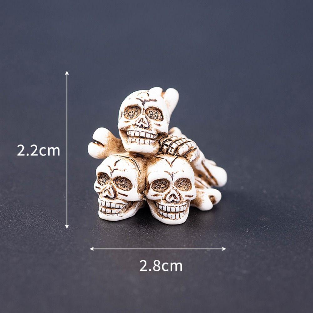 Creative Cartoon Halloween Small Ornaments DIY Resin Craft Tombston Ornaments Mini Resin Festival Ornaments Home