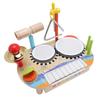 Детский музыкальный инструмент Деревянный многофункциональный барабан Стучащий пианино Ударный инструмент Образовательный