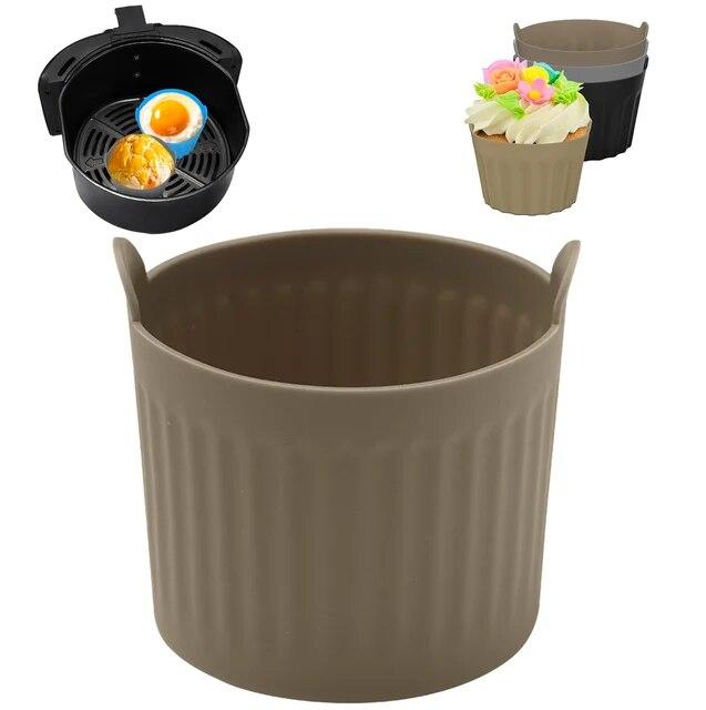 Мини-воздушная фритюрница, силиконовый противень, безопасная для пищевых продуктов многоразовая антипригарная форма, подушечки для микроволновой печи, коврик для выпечки, формы для вкладышей в духовку для фритюрницы