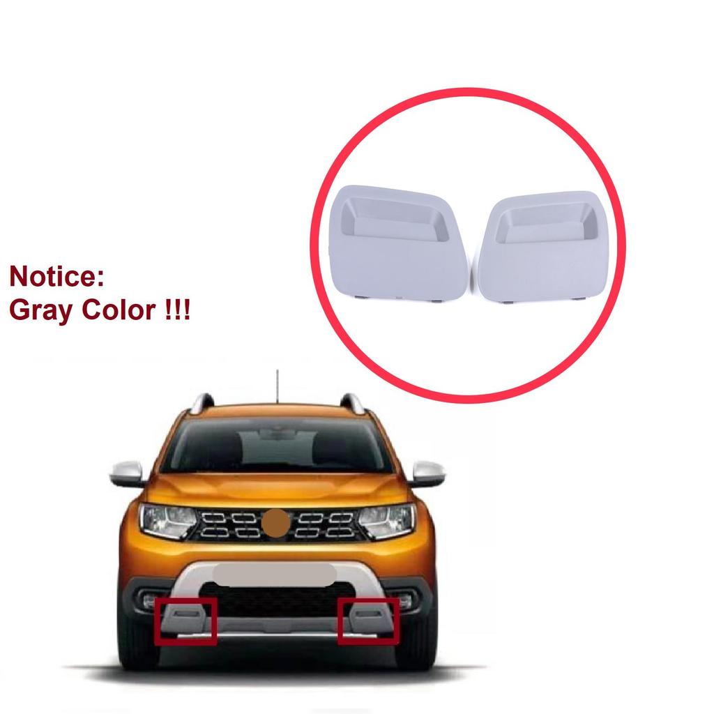 ESP1196 Front Bumper Tow Bar Hook Eye Cover Set Gray for Renault Dacia Duster MK2 HM 2017-2023 511802392R