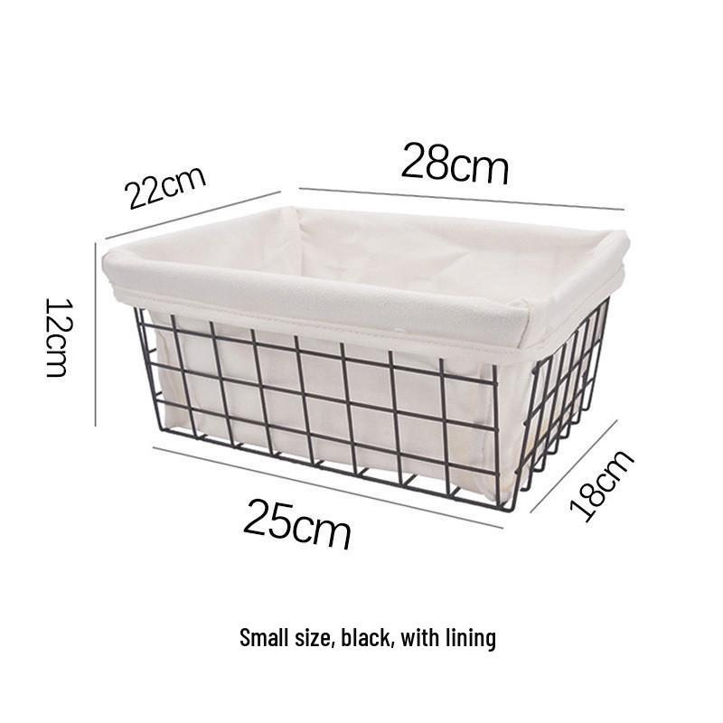 Скандинавская корзина для хранения из железа для одежды, ванной комнаты и кухни