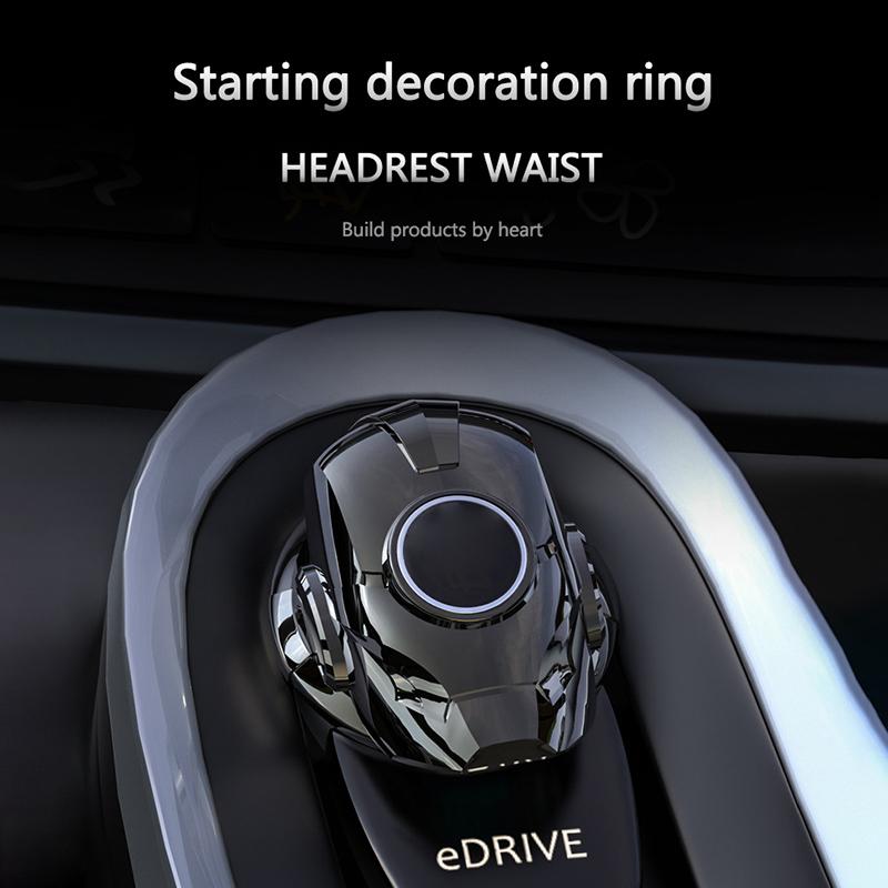 1pcs Car Engine Stop One Click Start Button Decorative Cover Trim For Benz GLA CLA GLE W176 W246 W166 C117 X156 R172 W212 W205 WXYZ1