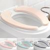 Toilet Seat Cover Thick Warm Washable Mildew Proof Static Cling Soft Flannel Toilet Cushion for Winter Autumn