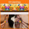 Creative Halloween Themed Colorful Pumpkin Pattern Women Acrylic Earrings For Party Fashion Accessories