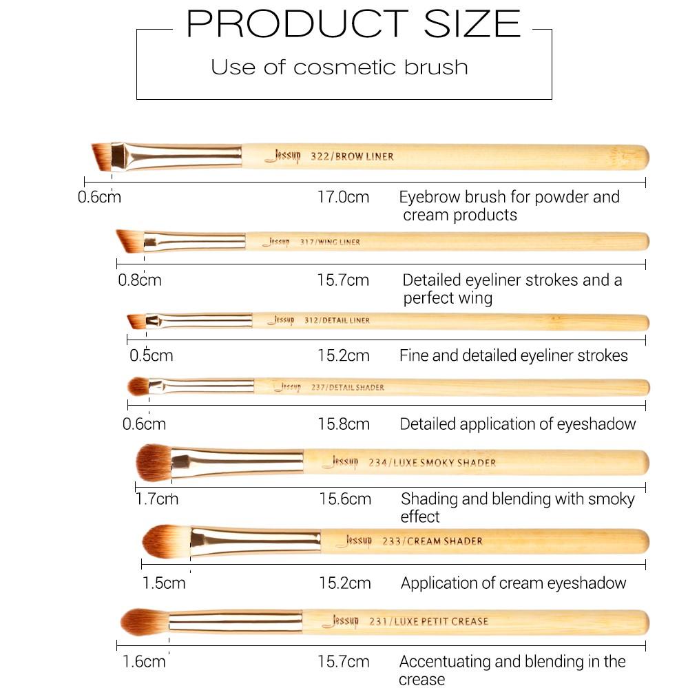Набор профессиональных кистей для макияжа, 25 шт (Bamboo)