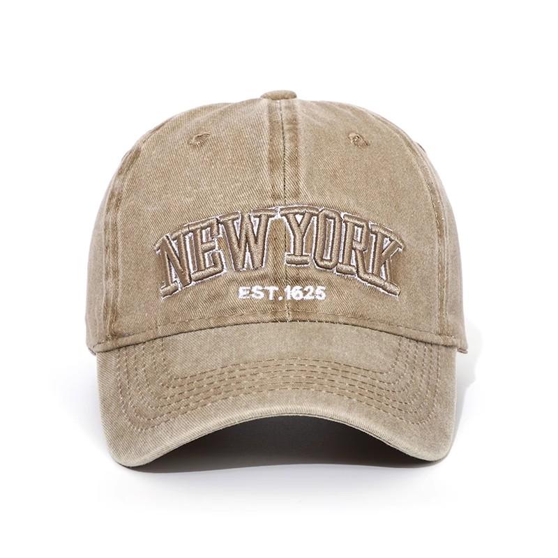 Хлопковая бейсболка New York с эффектом потертости Кепки Для Женщин Мужчин Ретро Вышивка Букв Snapback Кепки Козырек от Солнца Хип-Хоп Кепка Отца Кепка