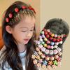 Fruit Heart Children Colorful Hair Comb Broken Headband Hair Clips Bunny Cute Headdress Princess Girls Hair Accessories 1Pc