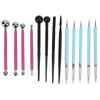 13Pcs Modeling Clay Sculpting Tools Set Complete Tools Various Sizes Ball Stylus Dotting Tools for