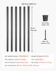 Staircase Balusters 101 Pack 36 In Aluminum Spindles with Screws/Rail Caps