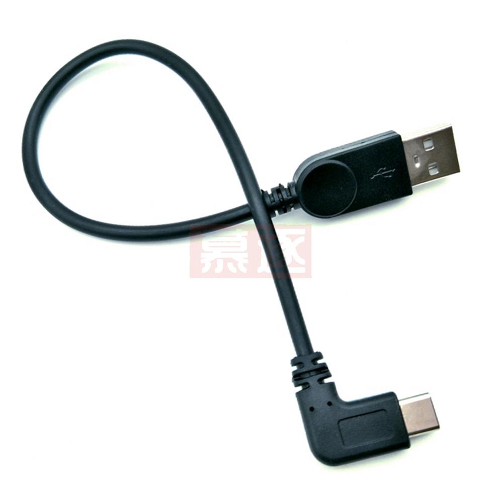 USB 2.0 Typ A 90 Grad Links & Rechts Winkel Männlich zu USB3.1 typ-C Männlichen Links & Rechts Winkel USB Daten Sync & Ladekabel