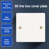 10pcs/set Plastic Concealed Box Cover Easy Installation 86 Type Wall Cover Dustproof Decorative Cover Plate Home Decoration