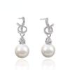 Линдон стерлингового серебра 925 пробы синтетический жемчуг серьги серьги-капли для женщин подарки на свадьбу