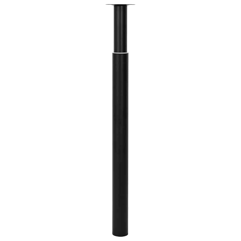 2 x Telescopic Table Leg Table Support Leg Table Foot Black 710 mm 1100 mm