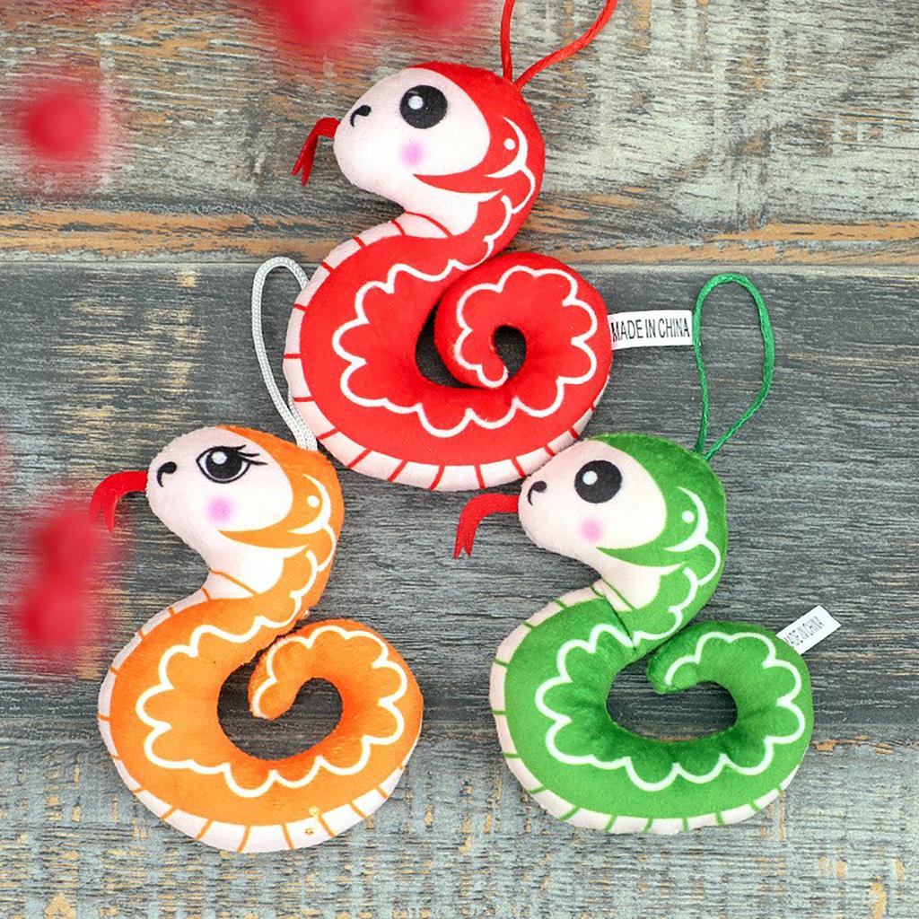 Plush Snake Stuffed Animal Toy Adorable Printed Realistic Snake Toy for Theme Party Decor
