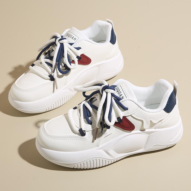 Fashionable and Comfortable Non-slip Sneakers Women's Spring Wide Fat Feet Outdoor Versatile Soft-soled Casual Trendy Shoes