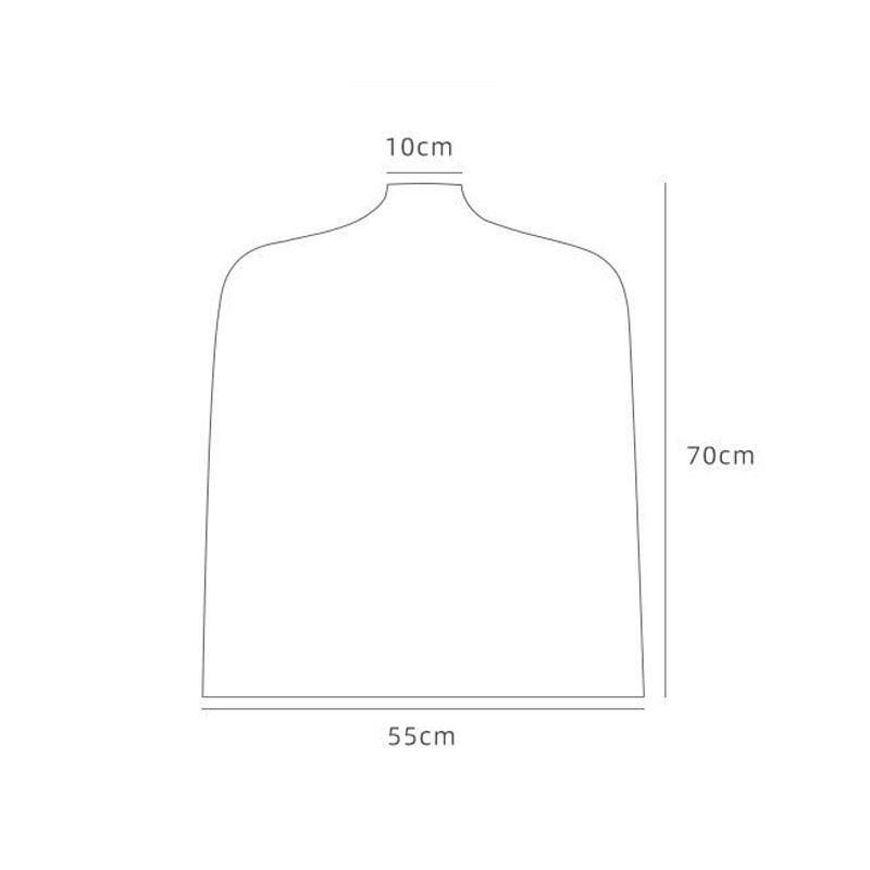 10 Pcs/Lot Coat Dust Cover Translucent Half-body Dust Cover Household Hanger Wardrobe Hanging Bag PVC Suit Shirt Storage Bag