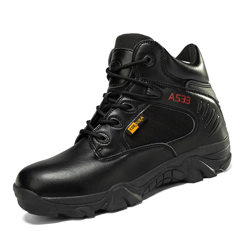 Нескользящая толстая подошва Мотоциклетные ботинки Новые дышащие походные ботинки Мужские высокие кроссовки Уличная походная обувь Мужские ботинки