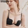 Sexy French Style Bra Women's Smooth Seamless Bra Large U-shaped Backless Bra Upper Support Gathering and Anti Slip Bra