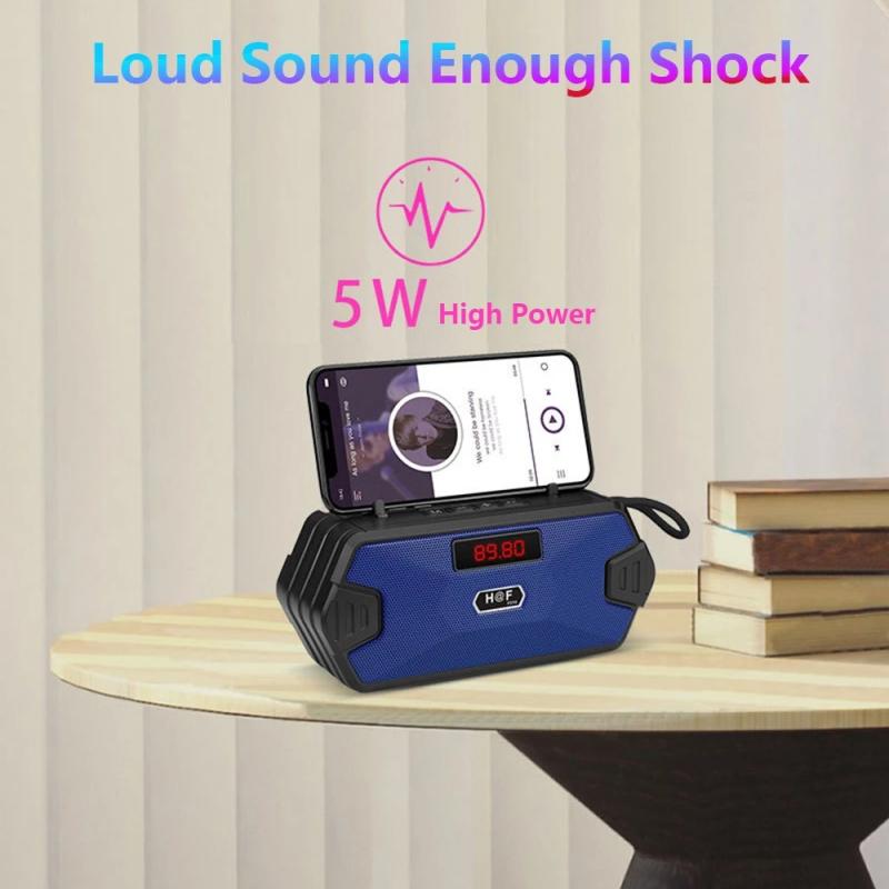 Портативный беспроводной Bluetooth-совместимый динамик, басовая колонка, наружные USB-динамики с FM-радио, AUX TF MP3 для телефона