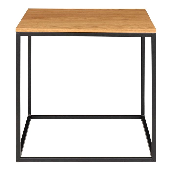 House Nordic Avery Side Table Oak and Black 442752