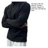 Men Long Sleeve T-Shirt Winter Autumn Solid Color Sweatshirt Half High Zip Neck Pullover Casual Male Tops for Sports Daily Wear