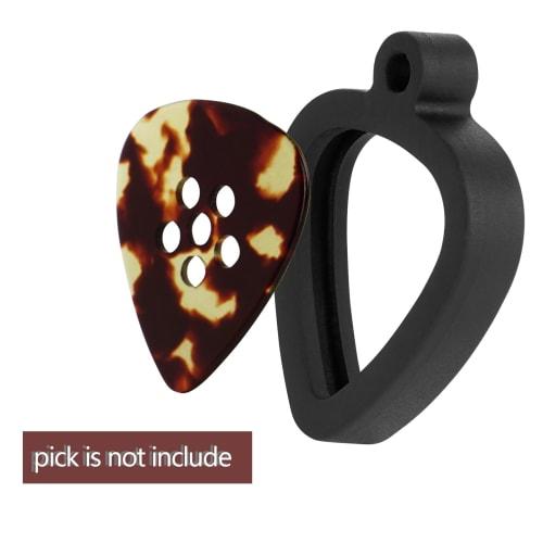 Musiin Guitar Pick Holder Necklace, Fits Fender, Dunlop, D'Addario, and Standard Picks, Double-Sided Universal Design for Easy Access to All Styles (S
