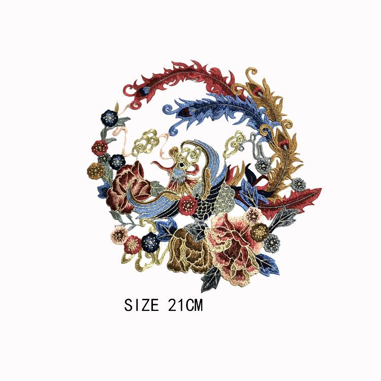 Вышитые нашивки Phoenix для одежды Sew on Embroidery Parches Ropa