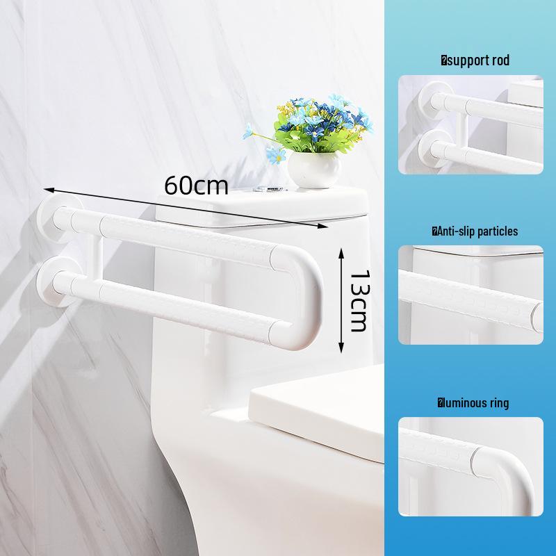 Ванная комната Поручень U-образной формы для пожилых - Безбарьерная нейлоновая ручка для душа/туалета