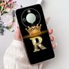 Чехол 5G для Honor X70 MTN-AN00 Чехол-бампер для Honor X70 Прозрачный Роскошный с буквами от A до Z Модные цветы Корона Мягкий бампер