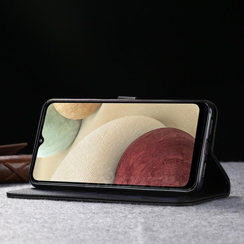 Магнитный чехол для Samsung Galaxy A12, матовый кожаный чехол-бумажник с откидной крышкой для Samsung A12, чехлы для телефонов 5G для Samsung A 12, Fundas Coque