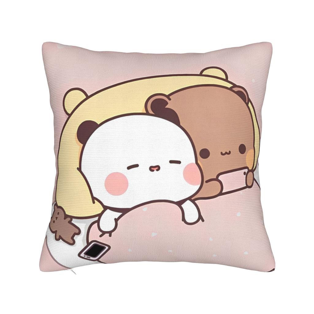 BuBu Panda DuDu Bear Christmas Love Pillowcase Cushion Cover Decorations Xmas Cute Throw Pillow Case Cover Home Drop Shipping