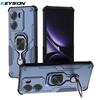 KEYSION Shockproof Armor Case for Xiaomi POCO X7 Pro Soft Silicone+PC Upright Metal Ring Stand Phone Back Cover for Redmi Turbo4