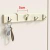 Foldable Coat Hook Wall Mounted Sticky Hooks Multifunctional Clothes Hooks  for Kitchen