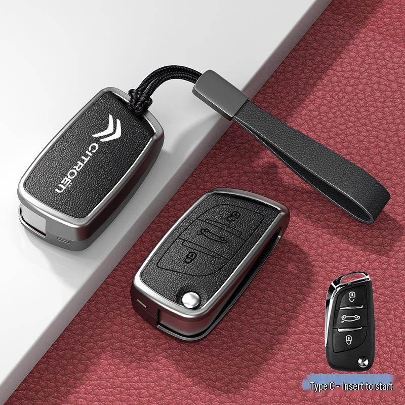 Чехол и пряжка для автомобильного ключа для моделей Citroen C3XR, C4L, Tianyi, C5, C4 Sega, Elysee, C6