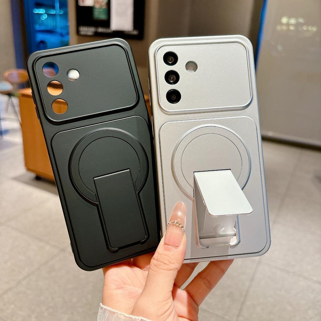 Для Magsafe Магнитная подставка Чехол для телефона Для Samsung Galaxy A57 A37 A17 A07 A56 A36 A26 A16 A06 A55 A35 A25 A15 Защитная крышка для объектива