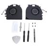 Laptop CPU GPU Fan with Repair Kit 4 Pin Power Connector Aluminum Alloy ABS CPU GPU Cooling Fan for