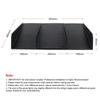 22" x 21" ABS универсальный задний бампер 4 плавника диффузор плавник черный автомобильный спойлер декоративный плавник