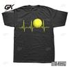 Funny Tennis Heartbeat T Shirts Vintage Style Graphic Cotton Streetwear Short Sleeve Tennis Player Teacher Gifts T-shirt Men