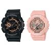 Часы CASIO Pair Watch G-SHOCK G-Shock BABY-G Baby G Ana-Digi цифровые и аналоговые многофункциональные водонепроницаемые черные розовые GA-110RG-1AJFBA-130-4AJF часы
