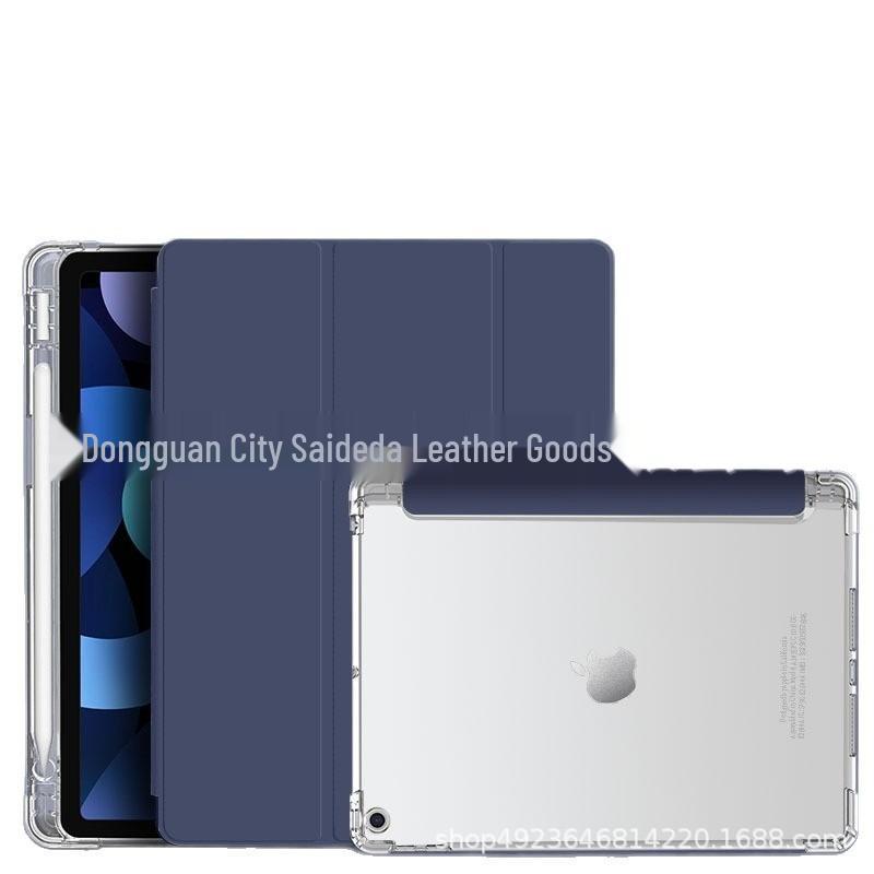 Защитный чехол для iPad 11 с держателем для стилуса - Подходит для моделей 6-го поколения, 7-го поколения, 10.2" Airbag, Pro 12.9", Прозрачная крышка