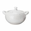 Hase Seito Hase-en Earthenware Pot, 1-2 Person Capacity, Approx. 16cm, Approx. 700ml Capacity, Can Be Cooked Over an Open Fire or Empty, Oven Safe, Wh