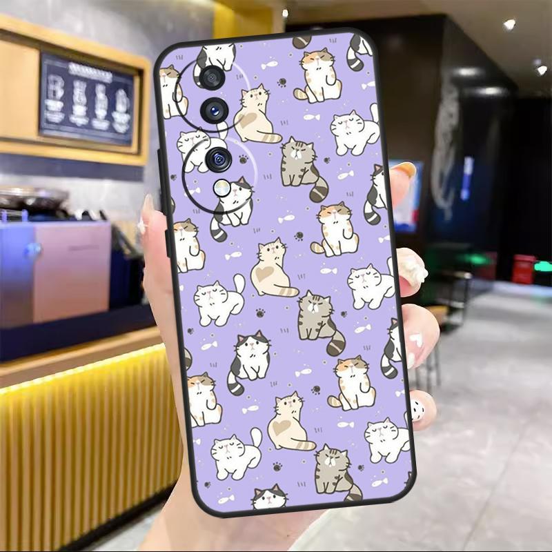 Смешной коллаж с котами Чехол для Honor Magic 5 6 7 8 Pro Для Honor Win RT 50 70 90 200 400 Lite X8c X8b X9b X9c X9d