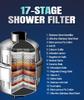 Premium Shower Filter Set: 10-15 Layers, 17-25 Levels, Water Purification Core for Enhanced Shower Experience