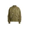 X Stella McCartney Collaboration Sportswear Woven Bomber Jacket Women Jacket Dark-Olive-Green IT5746