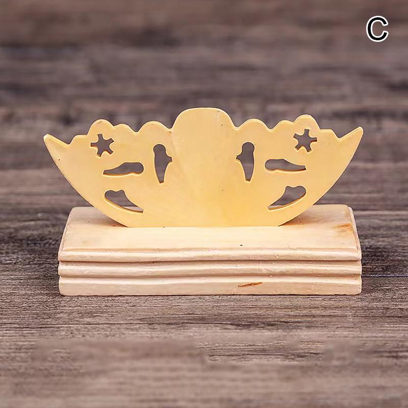 Chinese Style Vintage Art Folding Fan Stand Display Base Hand Fan Support Holder Home Office Table Decor