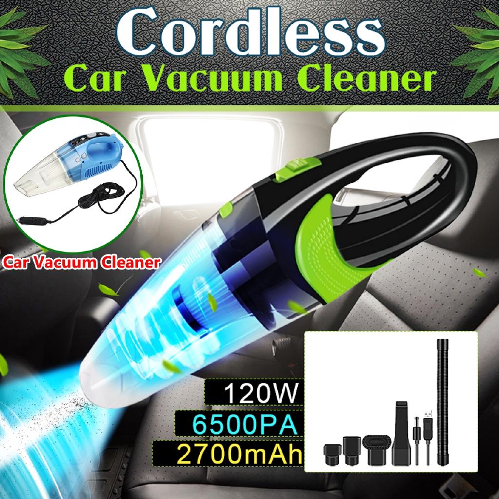 6500pa Strong Power Car Vacuum Cleaner 120W Cordless Wet and Dry Dual Use Auto Portable Vacuums Cleaner Office DC 12V
