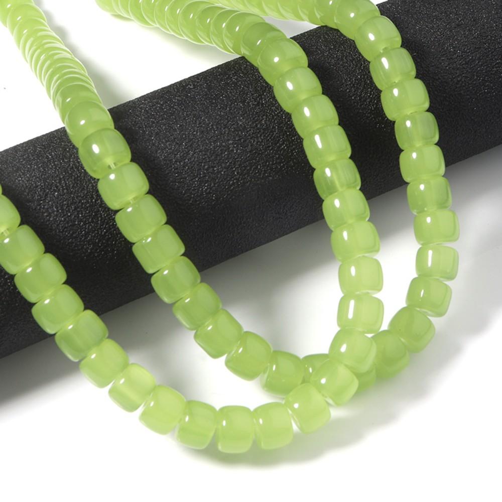 1 String 8×6mm Glass Beads Colorful Cylindrical Spacer Beads For Jewelry Making Diy Charm Bracelet Necklace Supplies Length 40cm