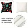 1 Pieces Christmas Pattern Decorative Throw Pillow Cushions Polyester pillowcase, sofa decorative cushion cov Headboard Pillow